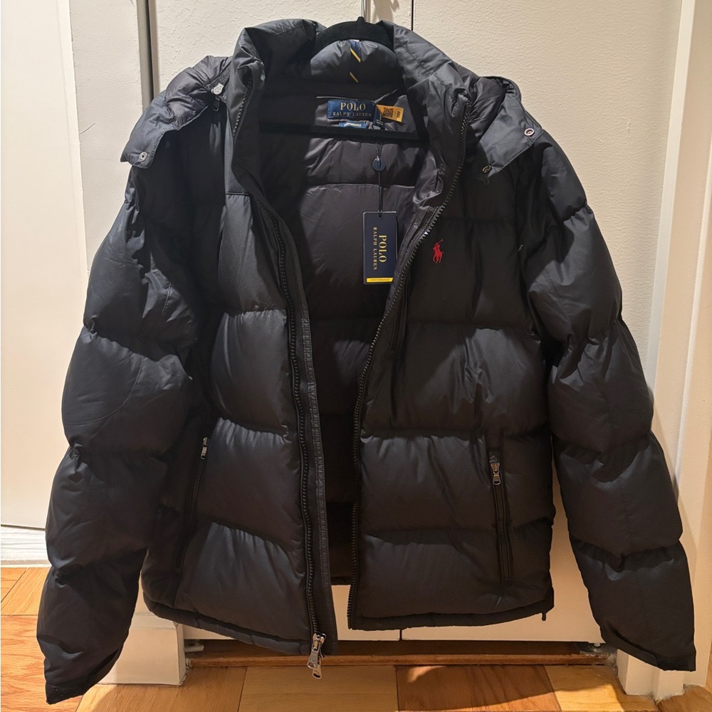 Polo Ralph Lauren Classic Black Puffer Jacket Men - Picture 3 of 8